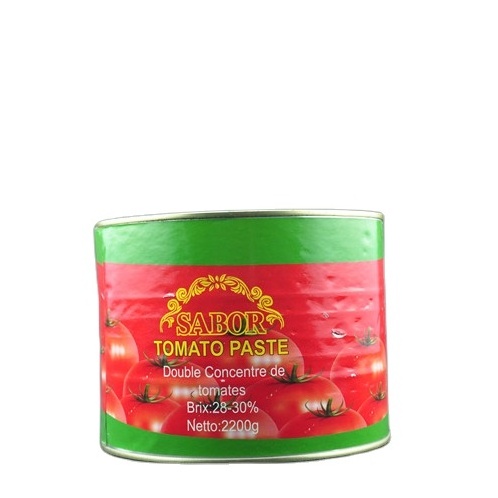 Factory price 28-30% Brix Canned Sachet Tomato Paste 70g 800g 2200g easy open With OEM service