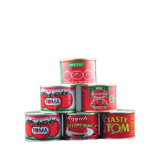 Factory price 28-30% Brix Canned Sachet Tomato Paste 70g 800g 2200g easy open With OEM service