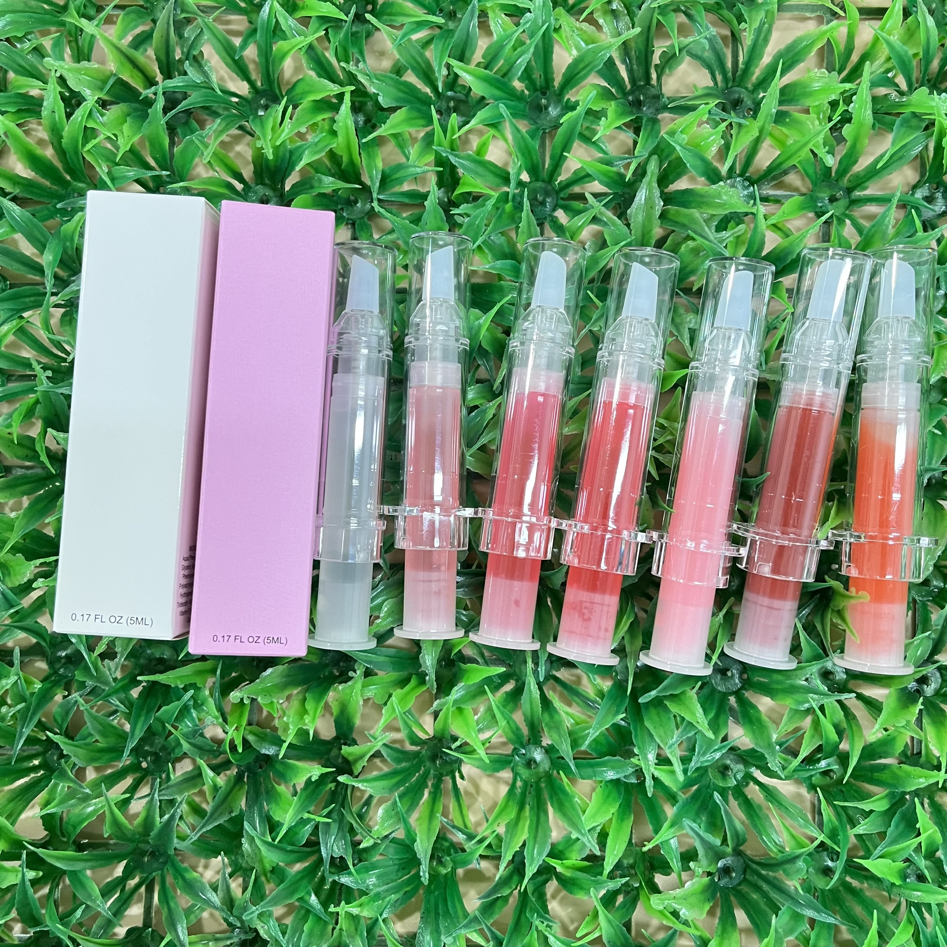 Top ranking lip plumping booster syringe tube private label lip plumper gloss