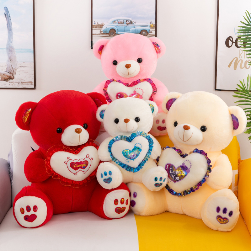 Bedtime cute bear skin doll animal pillow plush custom toy large size huge giant stuffed big teddy bear