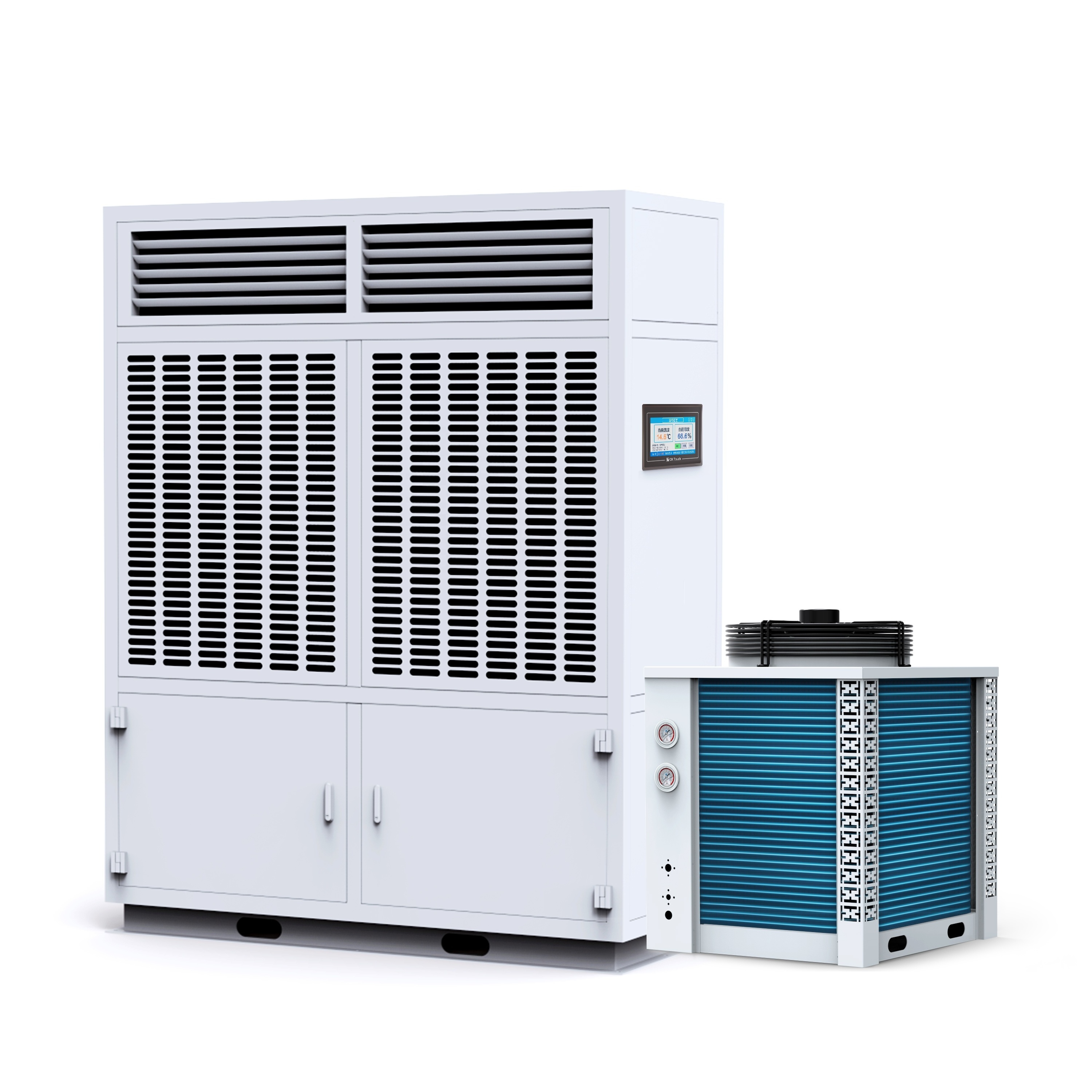 Industrial Dehumidifier with Temperature Control Industrial Air Conditioner Electric Rotary Compressor Sheet Metal with Painting