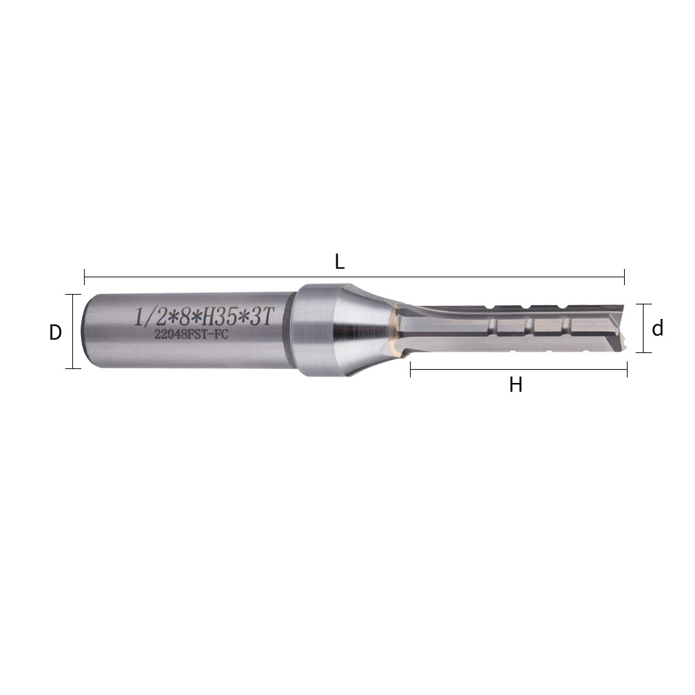 Micro Milling Cutter Tct Three Edge Rough Milling Straight Cutter For Wood Plank Cutting And Woodworking Drill Hole