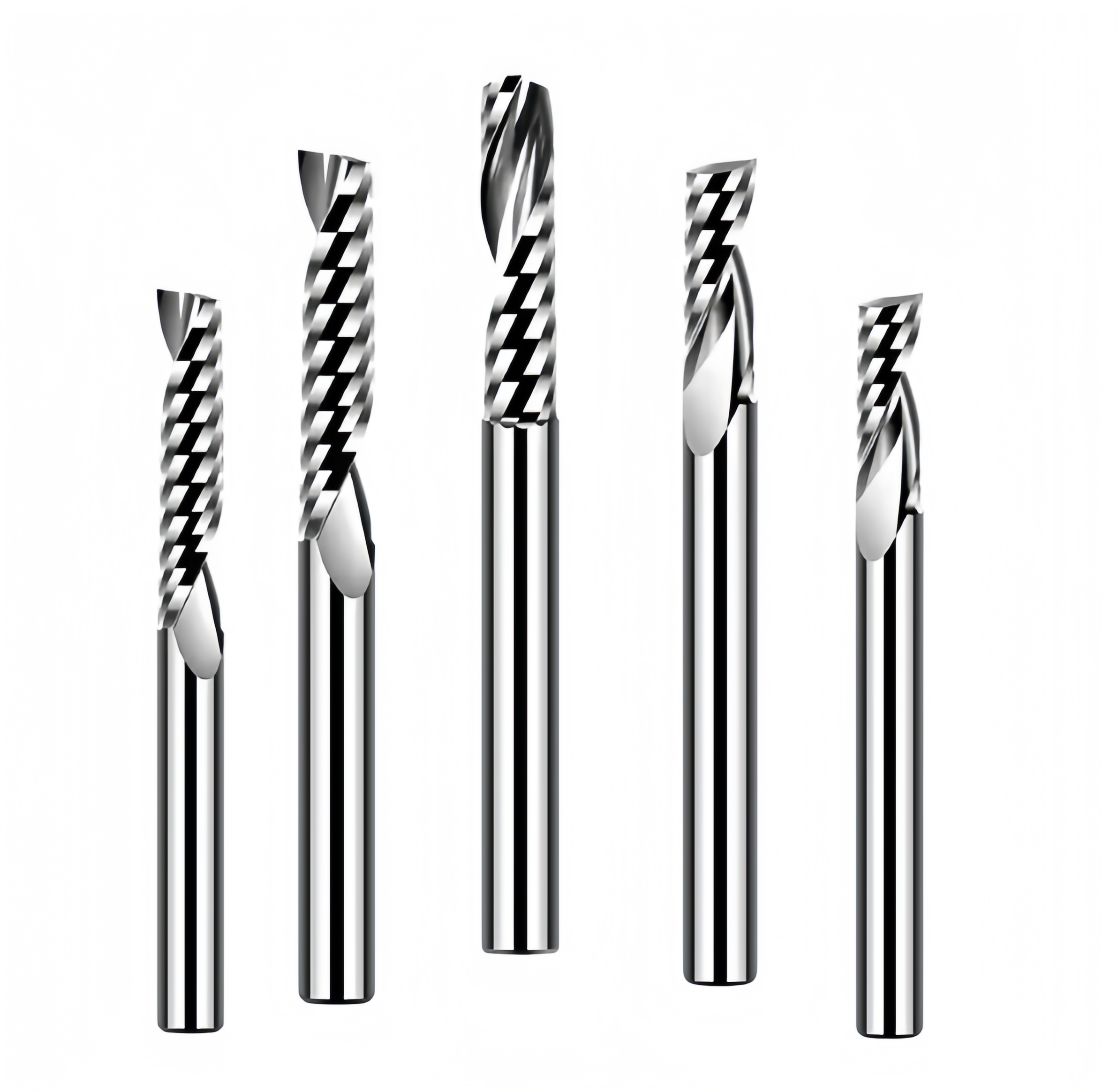 Feisite Solid Carbide End Mill CNC Router Bits Single Blade 1 Flute Carving Milling Cutter For Cutting Aluminum