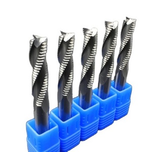 Feisite Solid Tungsten Carbide CNC Router Bits Metal Milling 3 Flutes Roughing EndMill Milling Cutter For Woodworking