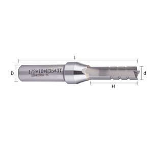 Micro Milling Cutter Tct Three Edge Rough Milling Straight Cutter For Wood Plank Cutting And Woodworking Drill Hole