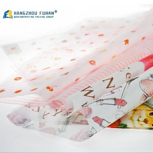 papier demballage Custom 17gsm floral wrapping Tissue silk Paper Gift Wrapping  Paper