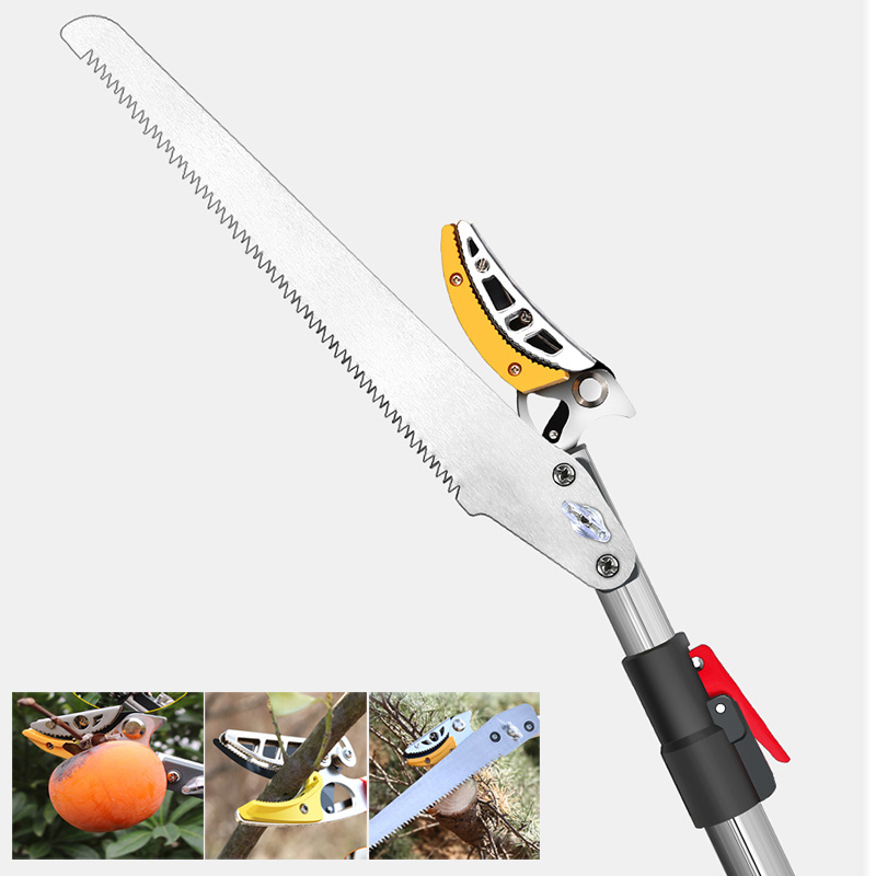 custom wholesale multipurpose telescopic tree pruner Long Reach Pole Saw Fruit Picker Branches trimmer Bypass Lopper