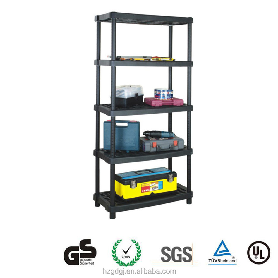 Multi-purpose adjustable heavy duty household store plastic shelves