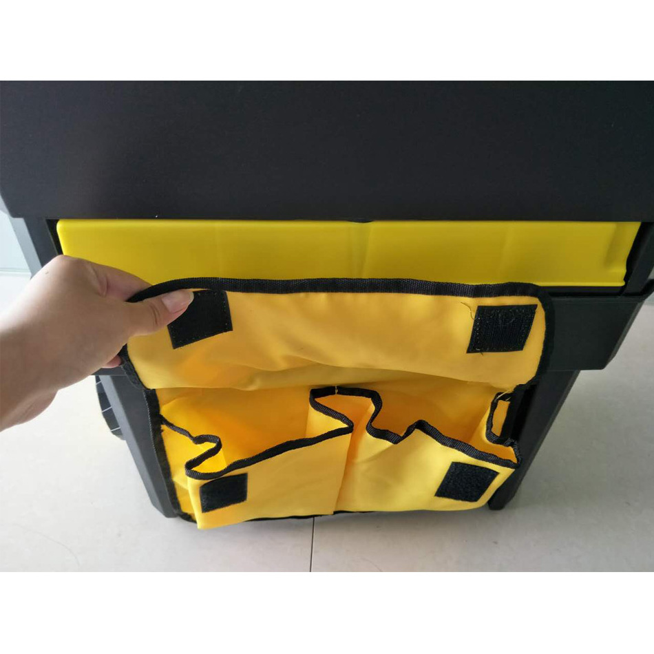 heavy duty trolley tool accessory case box with lock