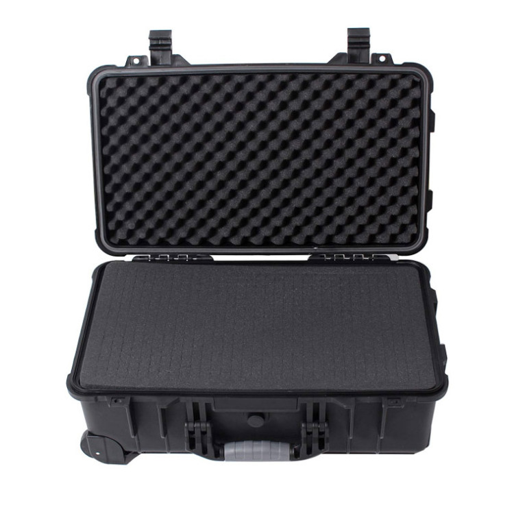 ABS universal waterproof case  suite case trolley  plastic hard case tool box with wheels