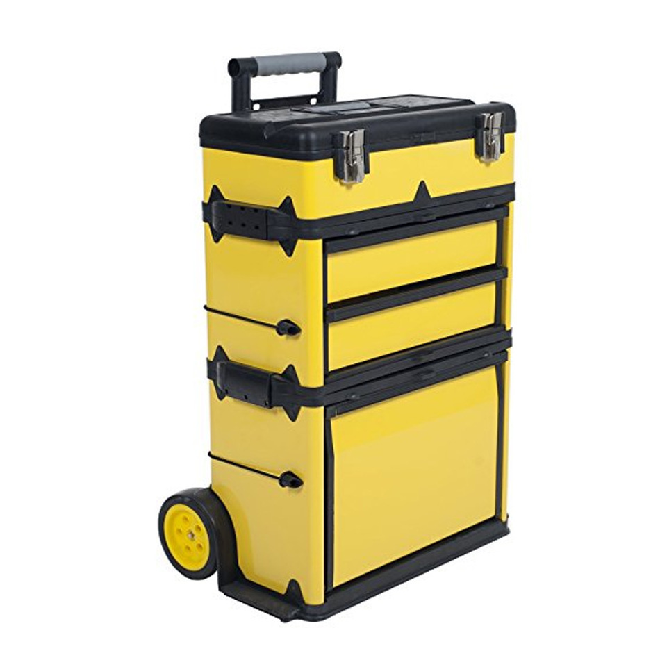 Hard plastic stackable moveable drawers trolley tool cart tool box