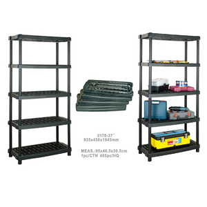 Multi-purpose adjustable heavy duty household store plastic shelves