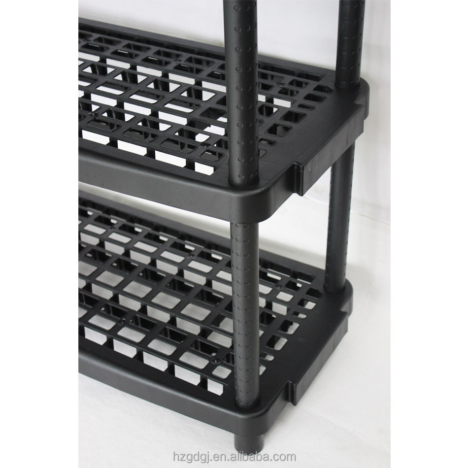 Multi-purpose adjustable heavy duty household store plastic shelves