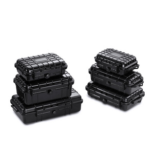 GD1010 Mini plastic waterproof micro case black hard carrying case small empty box for phones