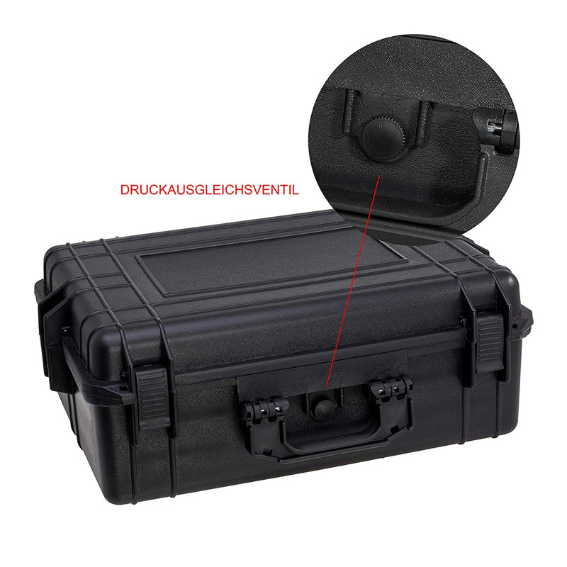 Carrying plastic camera case storage protective case box with pick and pluck foam