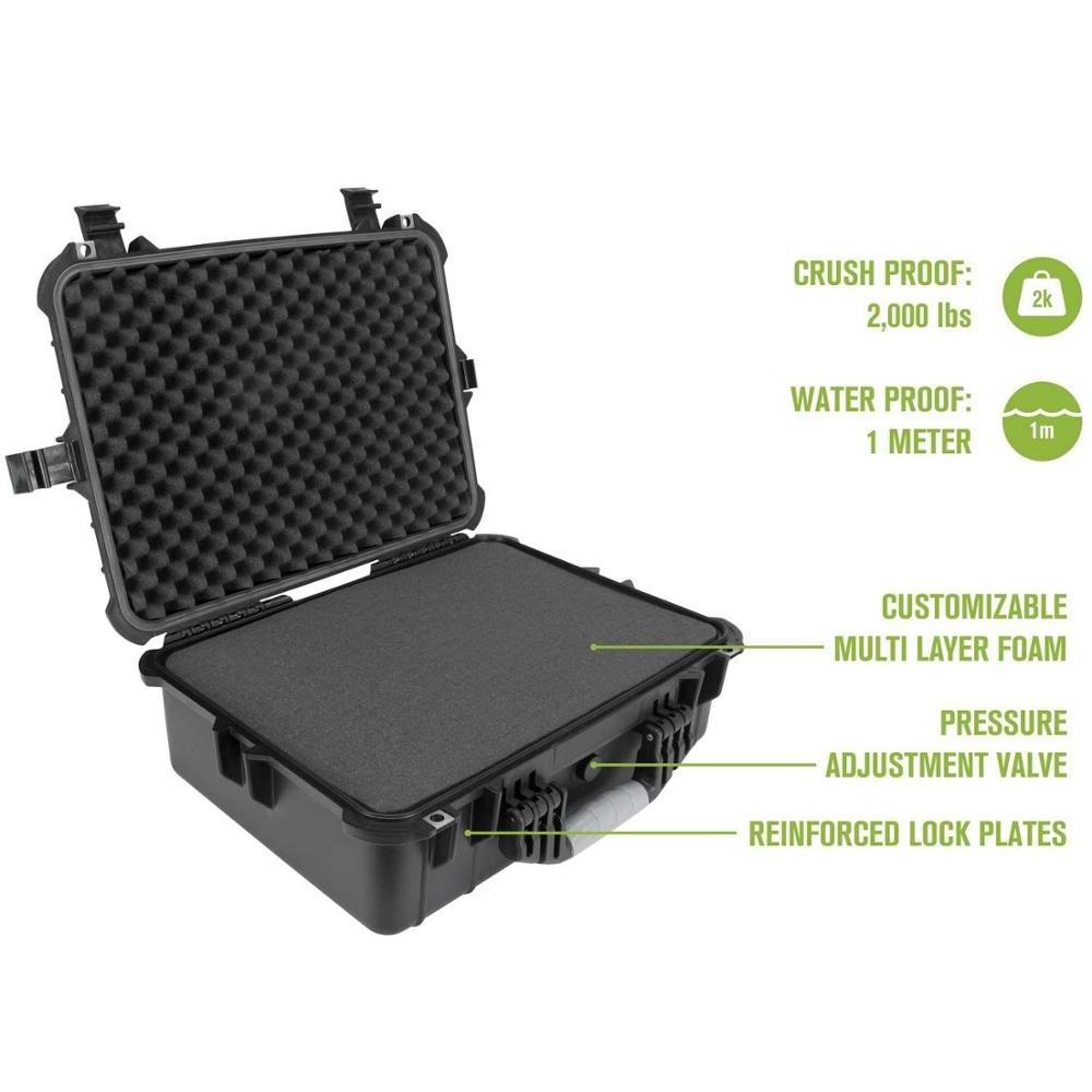 High Quality Plastic Material Traveling Box Ammo Weapon Tool Case With Foam