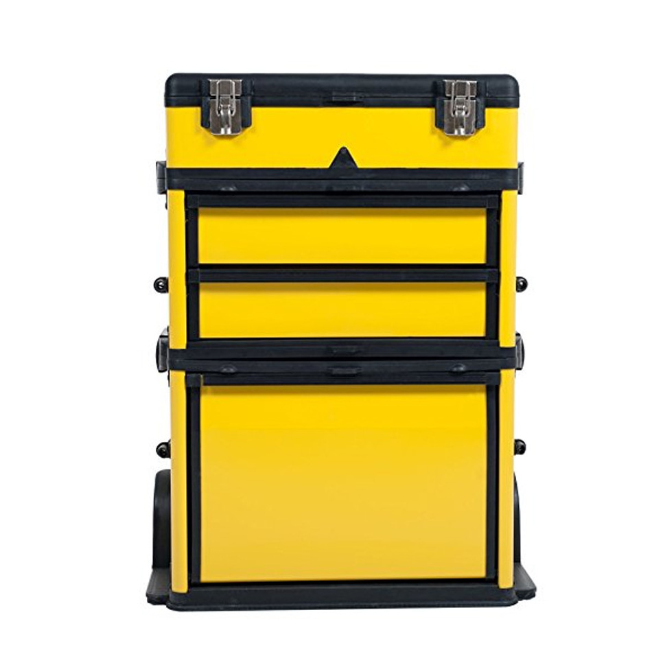 Hard plastic stackable moveable drawers trolley tool cart tool box