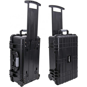 1510 style carrying rolling plastic case flight travel bag case