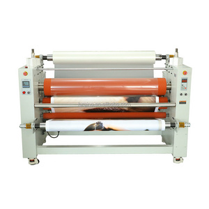 MAX-1350 Heavy Duty Pneumatic Industrial Double Side Intelligent Hot Cold Laminating Machine for film and wood mdf board