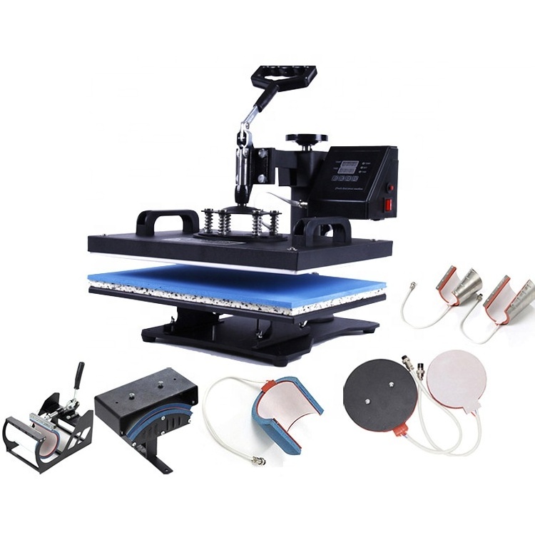 8 in1 Combo Multifunction Sublimation Desktop Iron Baseball Digital Swing Away Transfer Heat Press Machine