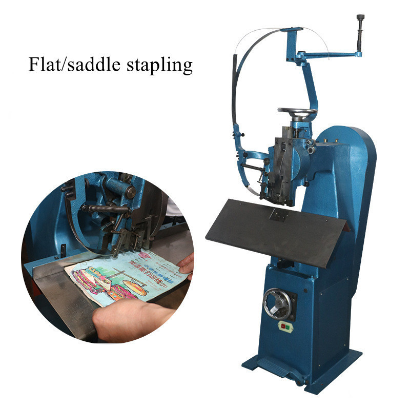 New arrival electric book binding machine  flat  saddle stitching machine wire book single head wire staple machine TD102