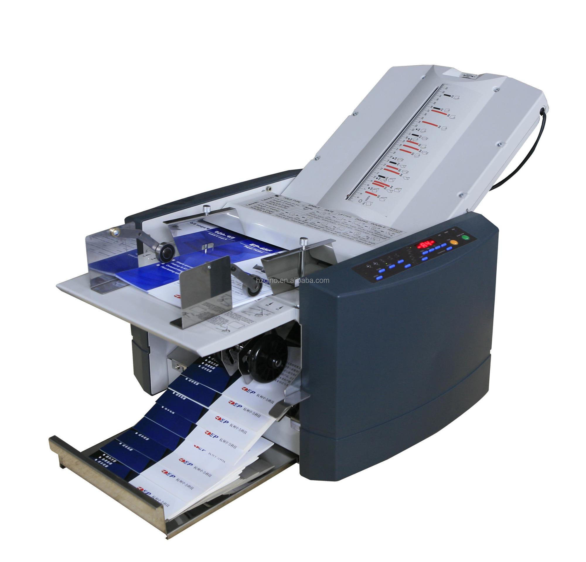 EP-45F fully automatic folding machine for paper of different sizes and thicknesses