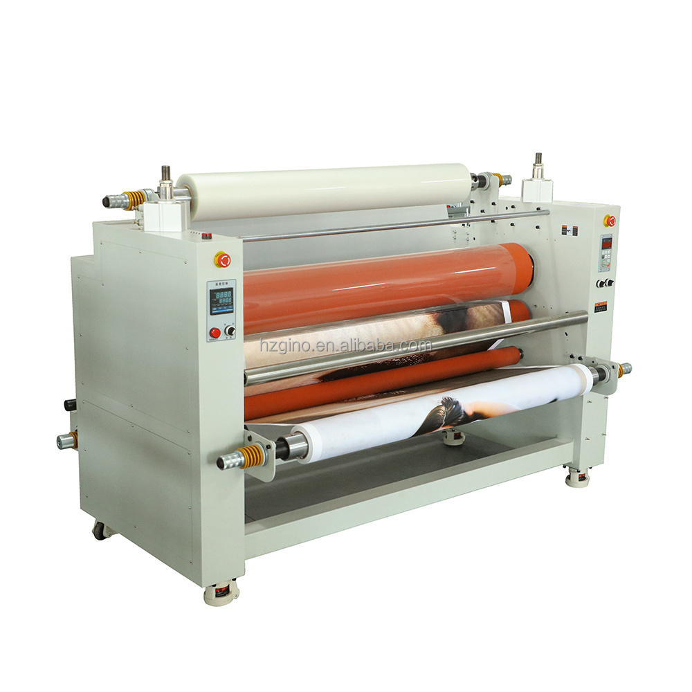 MAX-1350 Heavy Duty Pneumatic Industrial Double Side Intelligent Hot Cold Laminating Machine for film and wood mdf board