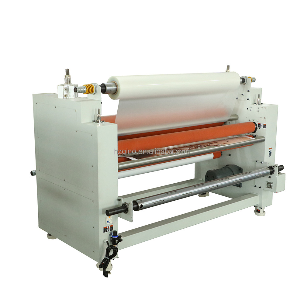 MAX-1350 Heavy Duty Pneumatic Industrial Double Side Intelligent Hot Cold Laminating Machine for film and wood mdf board