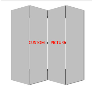 Custom Hotel Folding Room Divider Wood Screen Living Room Two Faces custom canvas print room divider