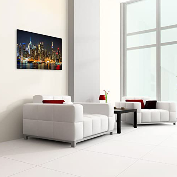 Night Lights New York City City Landscape Art Micro-jet Canvas Printing Wall Decoration Picture led wall light painting Wall Art