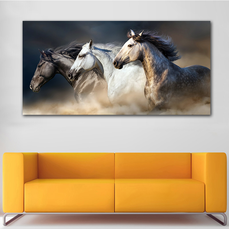 The Running Horse Canvas Art Animal  running horses art picture painting