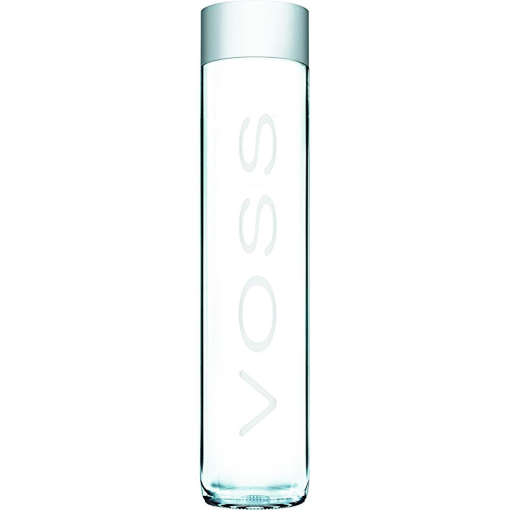 VOSS Still Artesian Water 800ml Unique Design Glass Bottle wholesale