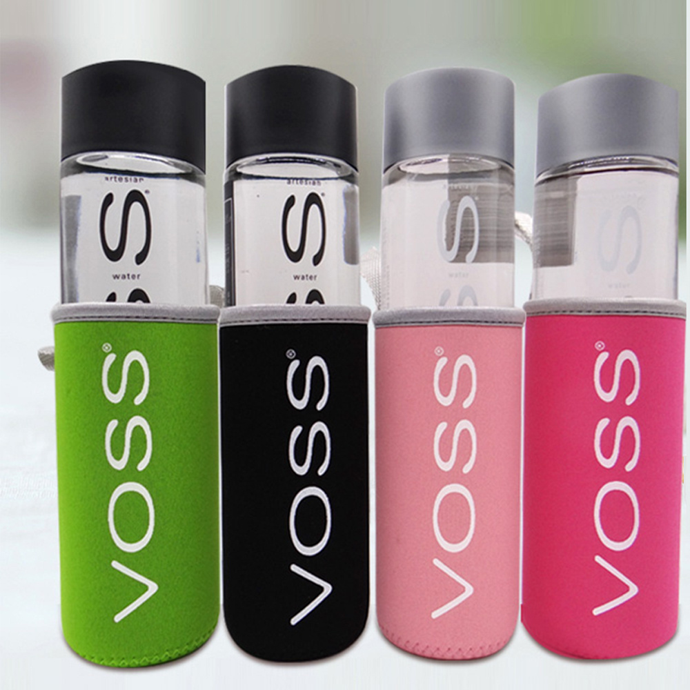 VOSS Still Artesian Water 800ml Unique Design Glass Bottle wholesale