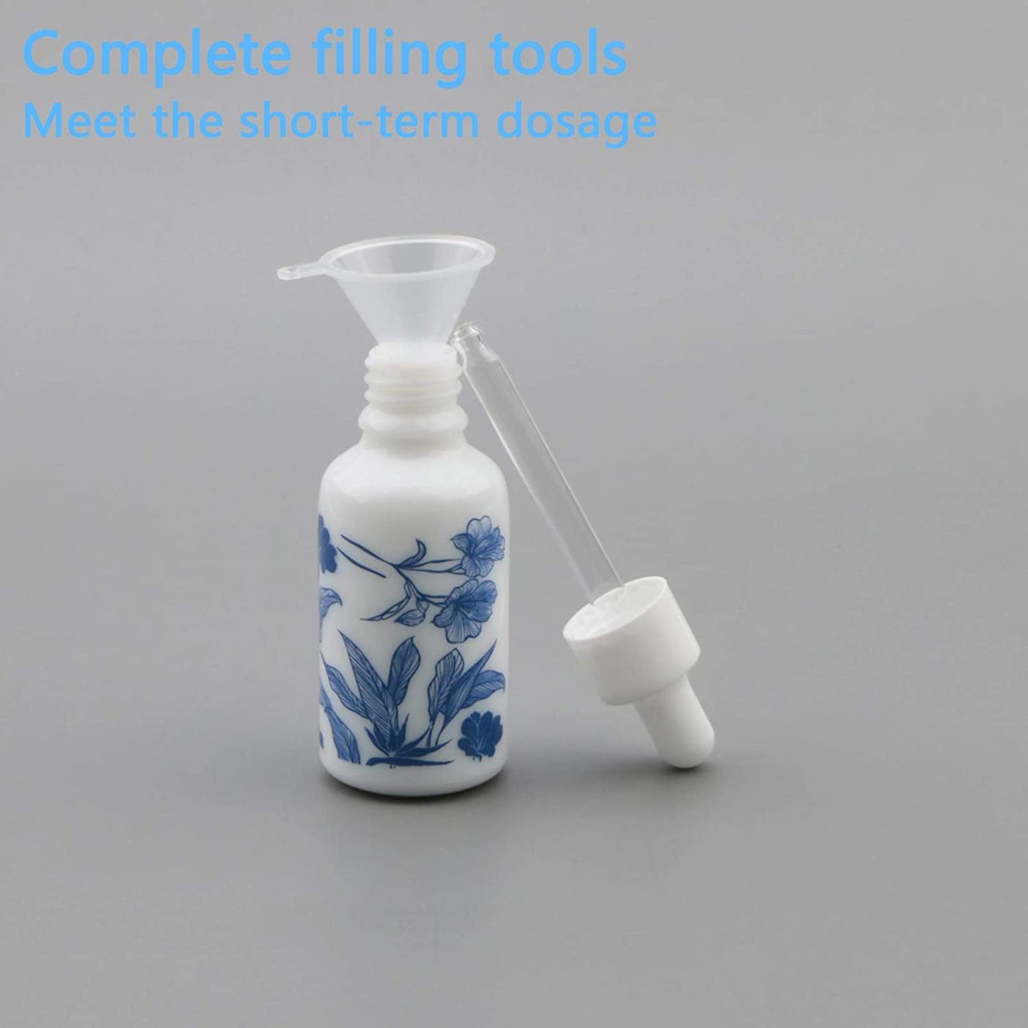 30ml 1oz Dropper Vials Ceramic Perfume Bottles Empty Dropper Bottles Containers Jars for Essential Oils Cosmetic Liquid Dropper