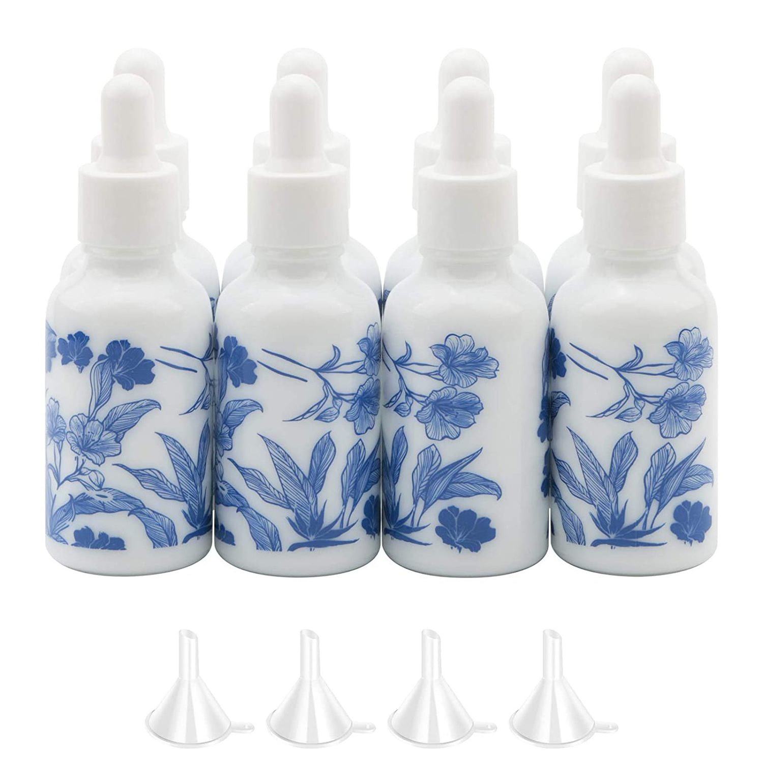 30ml 1oz Dropper Vials Ceramic Perfume Bottles Empty Dropper Bottles Containers Jars for Essential Oils Cosmetic Liquid Dropper