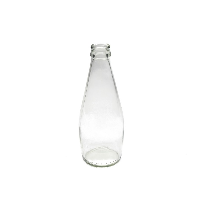 10oz Basil Seed Drink Glass Bottle,Fruit juice bottle,Custom round shape double fancy glasses fruit glass juice bottle in stock