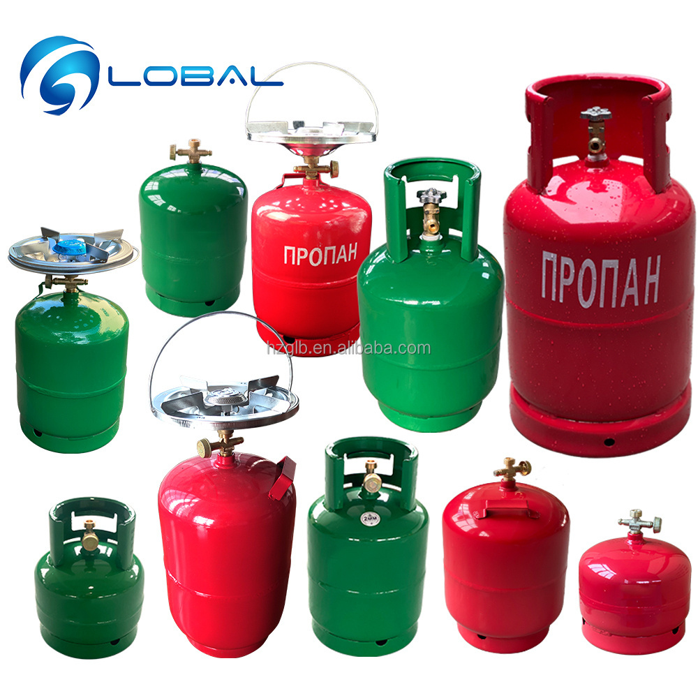 Free Sample propane gas tank 5kg cooking gas Cylinder with camping valve