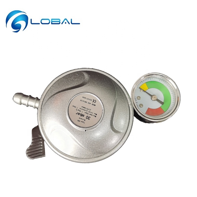 Africa High Pressure Natural Lpg Gas Regulator with gauge