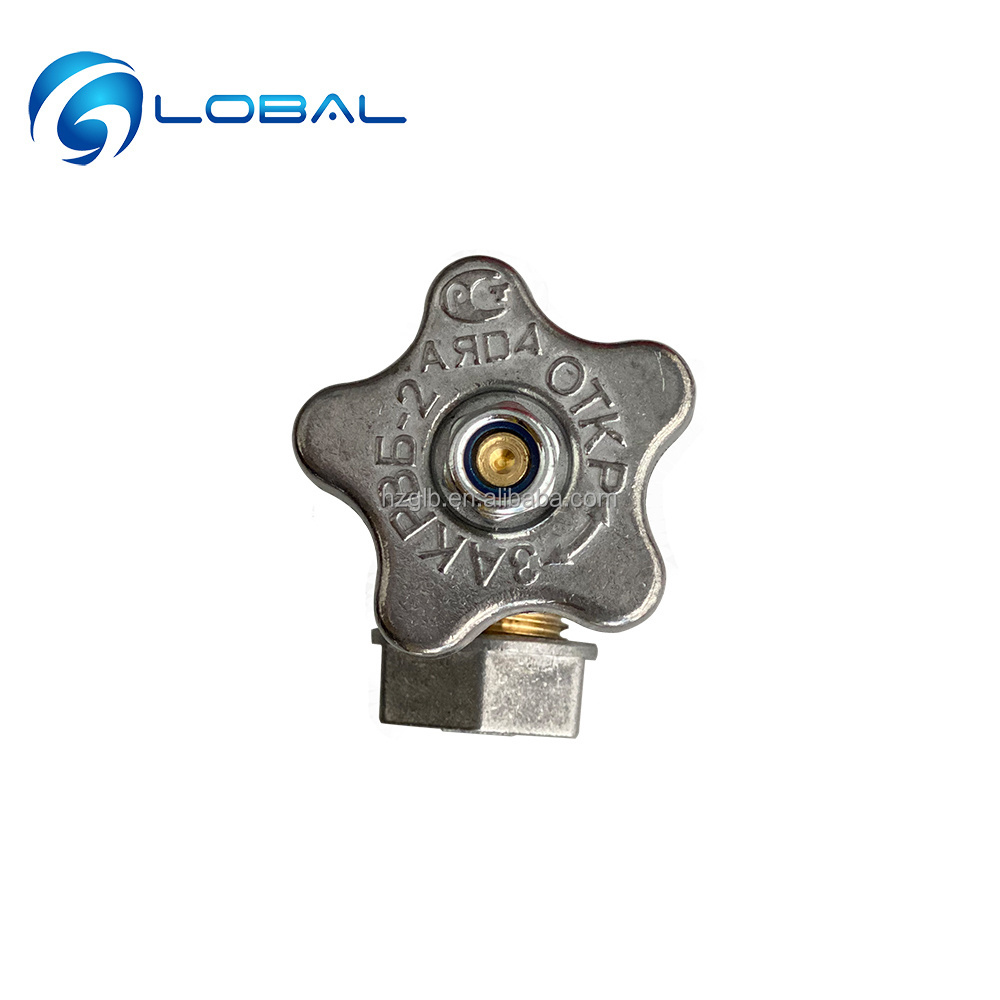 Brass Gas Media Safety Valve , LPG Gas Cylinder Control Valve Export to Ukraine Poland Russia