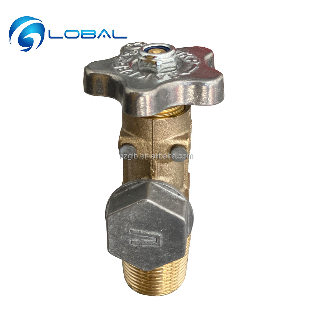 Brass Gas Media Safety Valve , LPG Gas Cylinder Control Valve Export to Ukraine Poland Russia