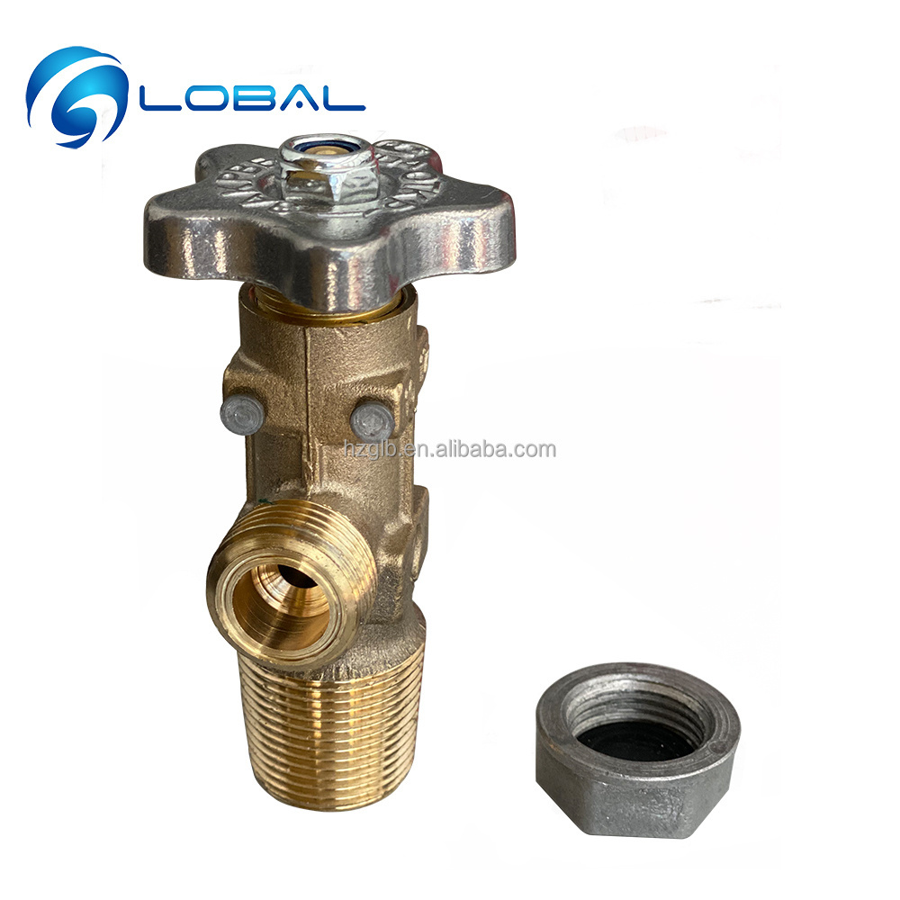 Brass Gas Media Safety Valve , LPG Gas Cylinder Control Valve Export to Ukraine Poland Russia