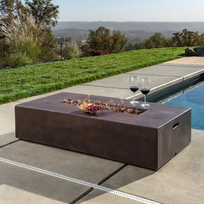 Outdoor sofa set fire pit table customized outdoor furniture patio fire pit pool fire bowl