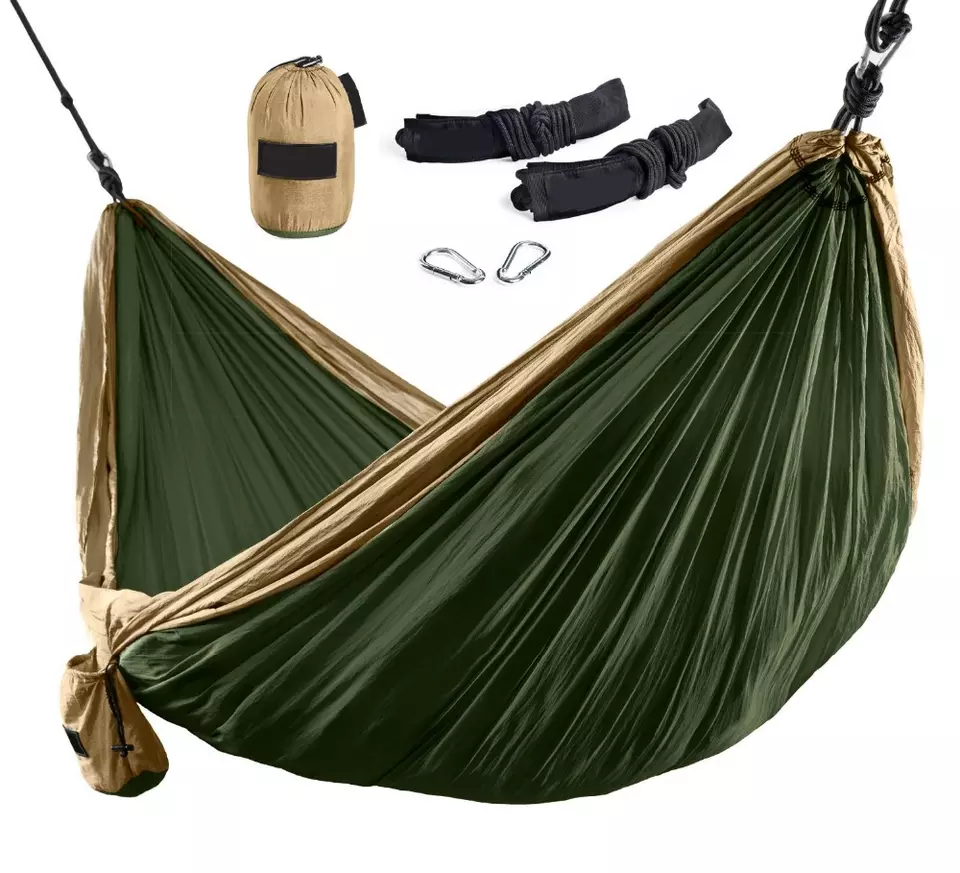 Custom Outdoor Parachute Portable Hammock Tent Camping Waterproof Quilt Lightweight Double Hammock