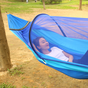 winpolar Hot Sale Anti rollover fiber pole Hammock portable with mosquito net camp hammock tent