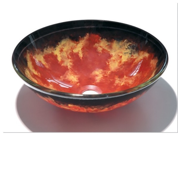 COLORFUL GLASS BASIN glass bowl