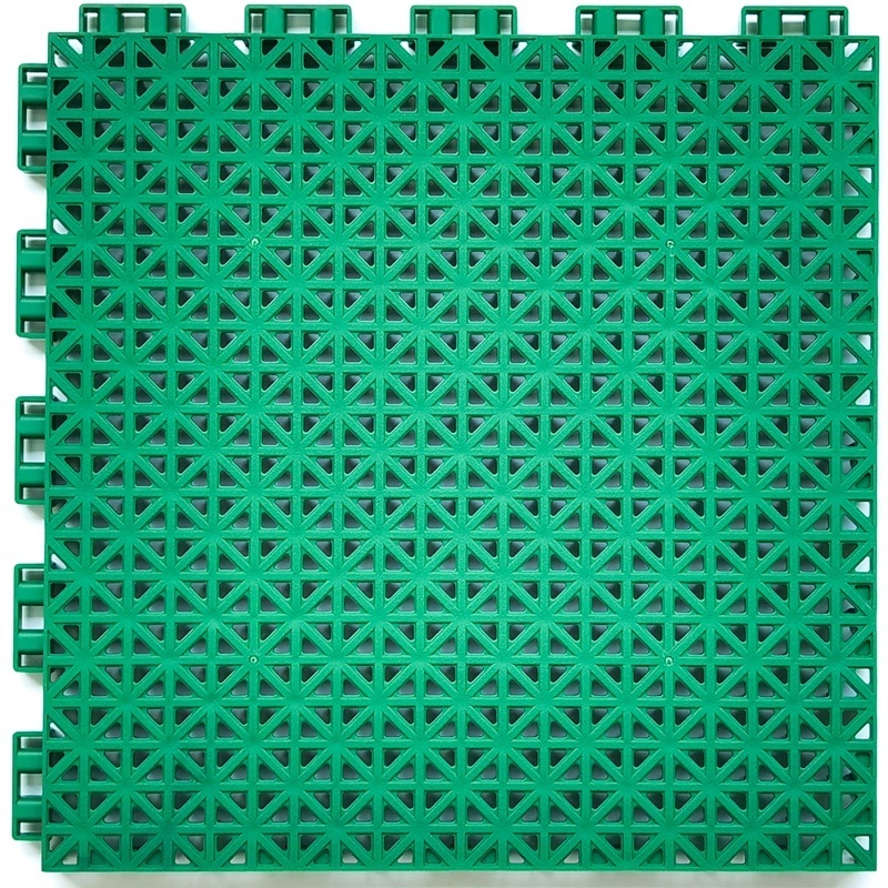 Recyclable Elastic interlocking sports tiles Swimming pool Plastic flooring Zero Expansion Easy to assemble