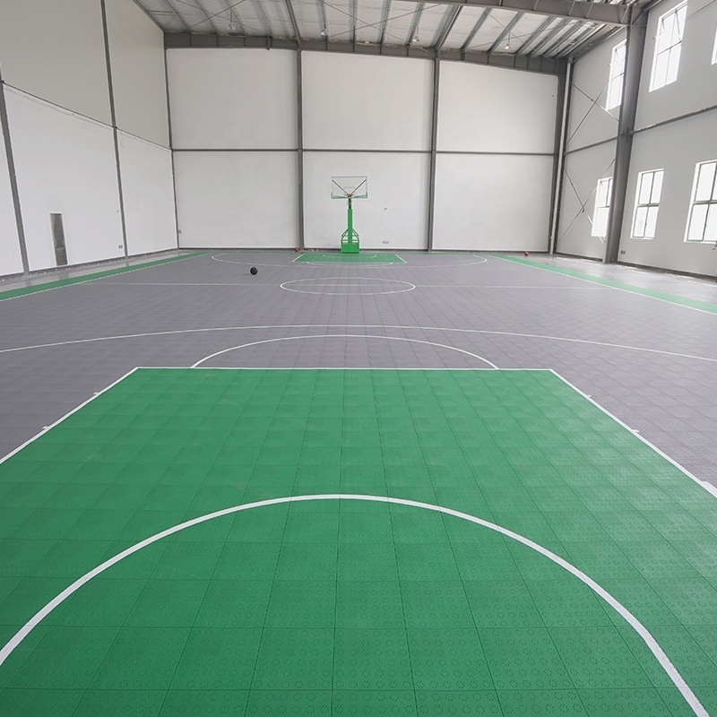 2022 Portable Interlocking System Custom Backyard PP Plastic Material Used 3X3 Outdoor Sports Basketball Court Floor Tiles for S