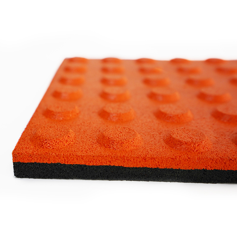 Wholesale High Quality Recycled Anti-slip Blind Strip Tactile Rubber Tile