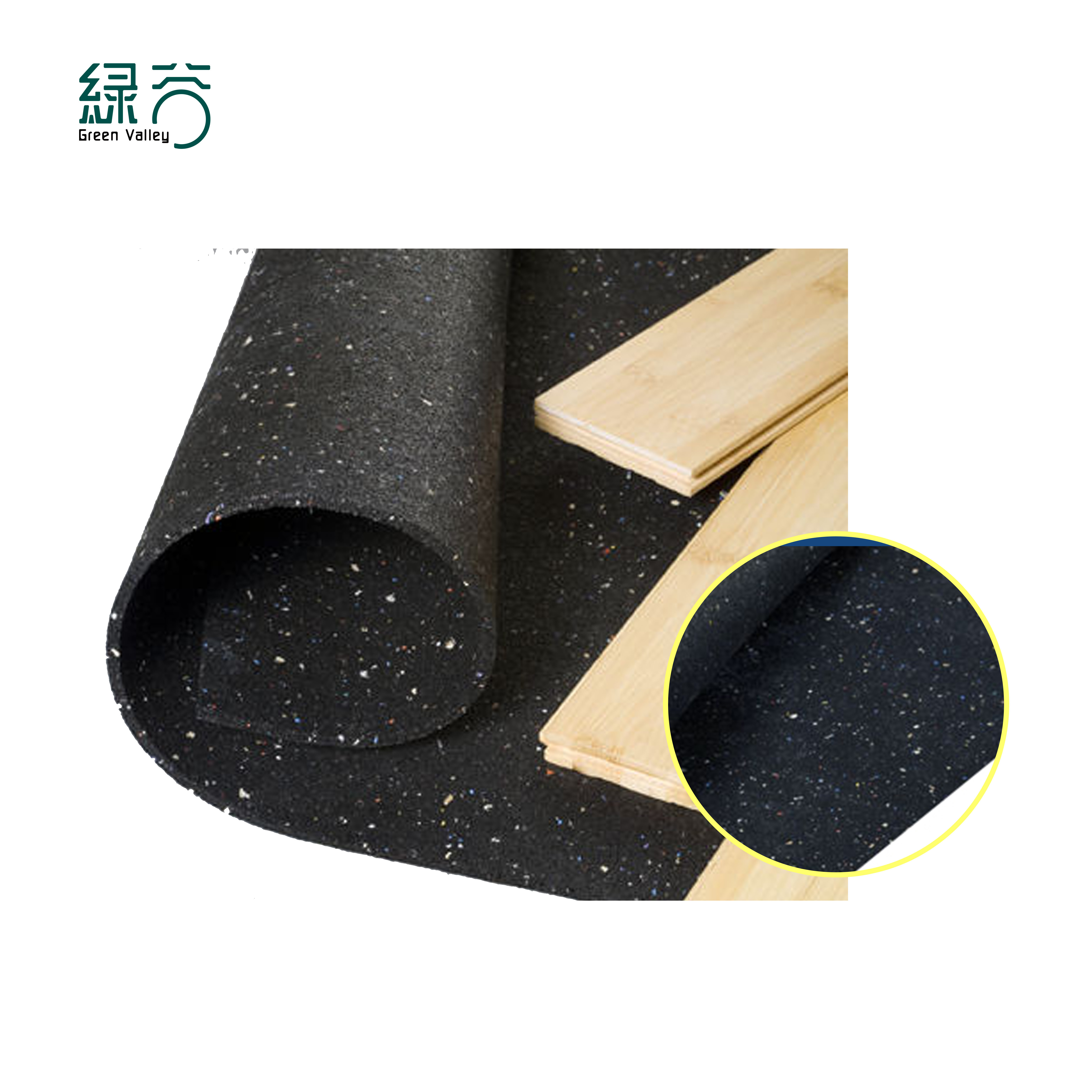 3-12mm Thickness Noise Insulation Mat Vibration Absorber Underlay  sound absorbing mat