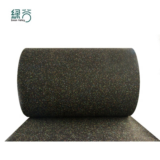 Anti-Shock Soft Rubber Floor Gym Roll Flooring/Outdoor Rubber Matting Roll For Fitness sport Center With CE/ISO/EN1177